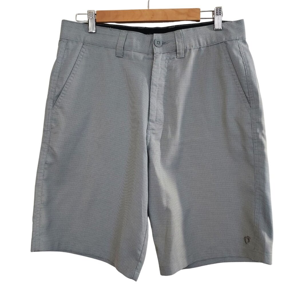 Hang Ten Mens Gray Board Golf Shorts Size 32